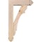 Ekena Millwork Olympic Arts and Crafts Smooth Bracket w/ Offset Brace, Douglas Fir, 5 1/2"W x 18"D x 30"H BKT0604X18X30OLY03SDF - alternate 3